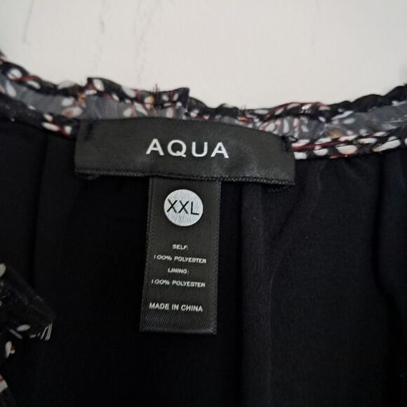 NWT Aqua Dress Women's XXL Smocked Floral Preppy Summer Boho Coastal Flowy - Picture 9 of 16